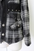 画像5: ALGONQUINS / ユニオンジャックタータンジャケット  黒X白チェック T-25-12-21-030-AL-JA-SA-ZT (5)