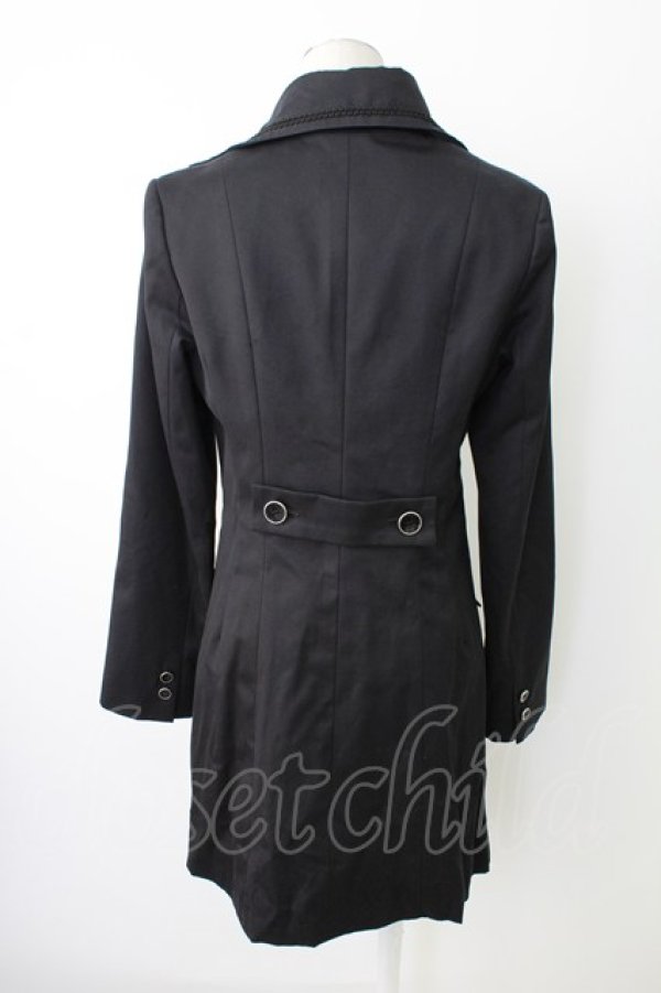 画像2: BPN / フロント3つボタンロングジャケット  黒 T-25-12-21-031-GO-JA-SA-ZT (2)