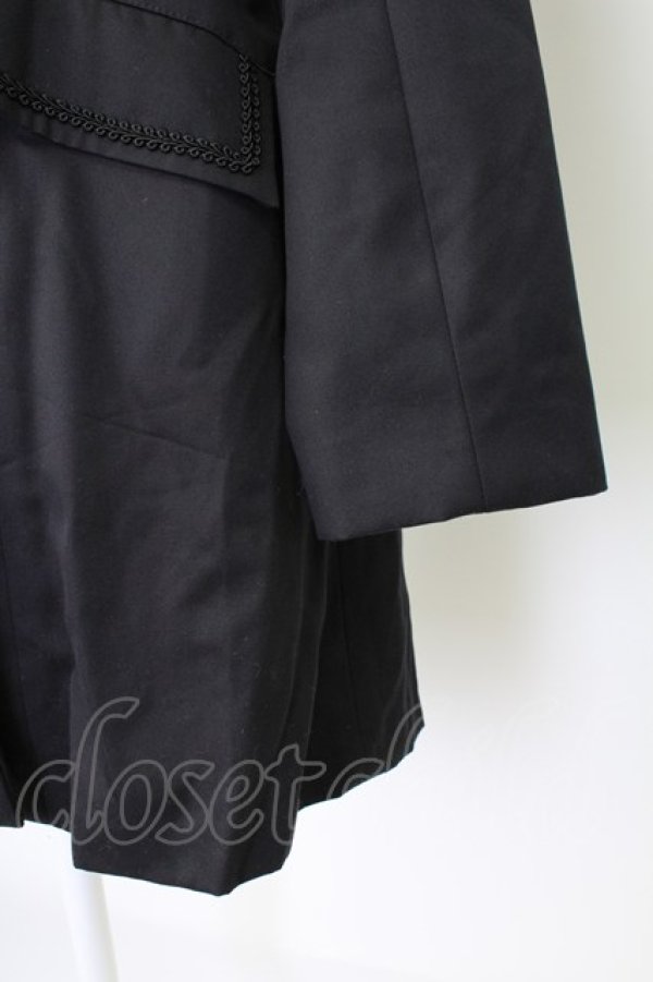画像3: BPN / フロント3つボタンロングジャケット  黒 T-25-12-21-031-GO-JA-SA-ZT (3)
