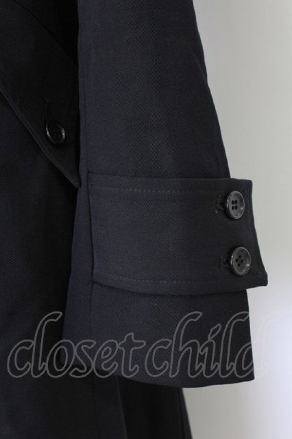 画像4: BPN FOR MEN / Wボタンロングジャケット  黒 T-25-12-21-032-GO-JA-SA-ZT (4)