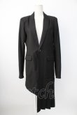画像1: CIVARIZE / アシンメトリープリーツロングテーラードジャケット 44 黒 T-25-12-21-033-GO-JA-SA-ZT (1)
