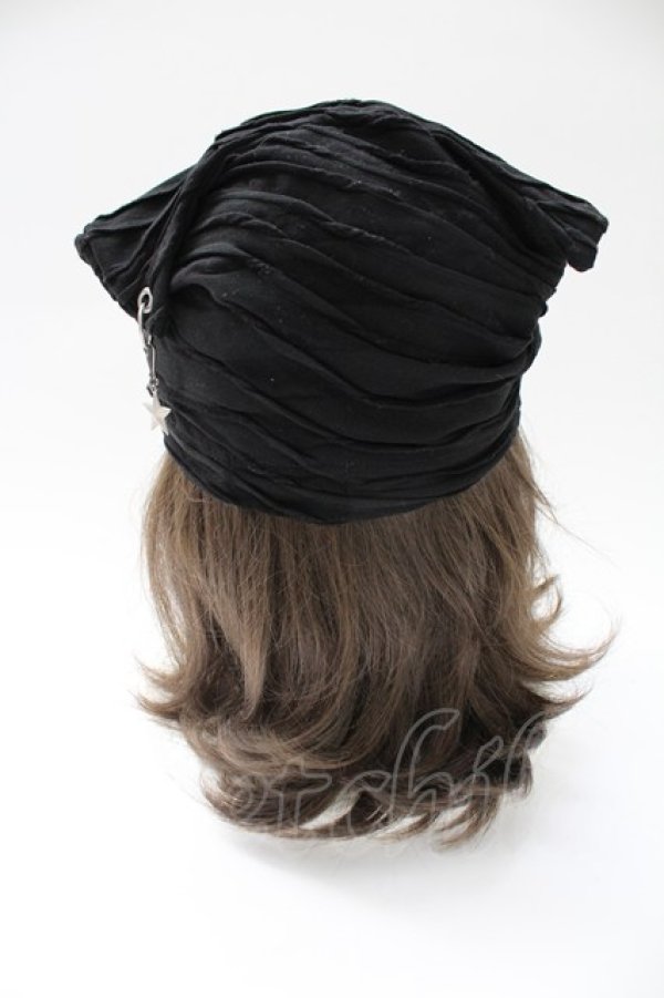 画像3: PEACE NOW / ねこみみハット  黒Ｘシルバー T-25-12-21-047-PU-AC-SA-ZT (3)