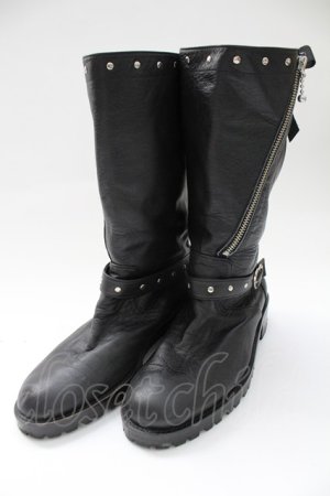 画像: MILK / エンジニアブーツ L ブラック T-25-12-21-049-ML-SH-SA-ZT