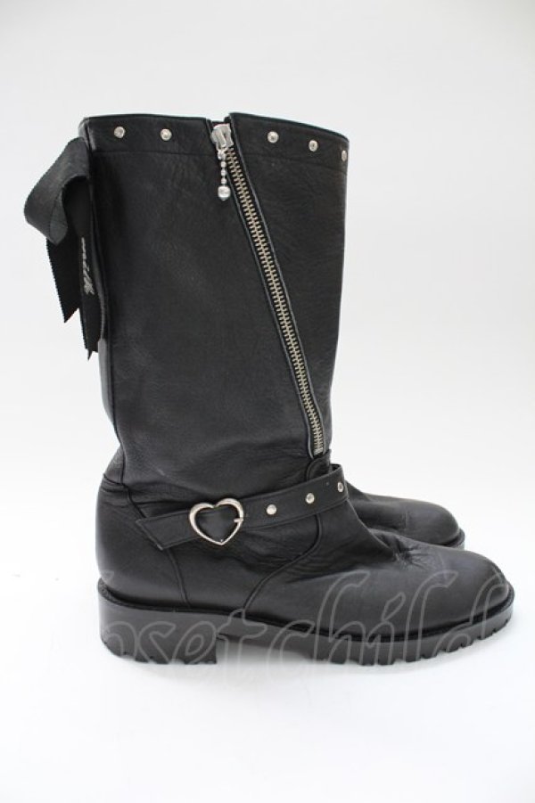 画像4: MILK / エンジニアブーツ L ブラック T-25-12-21-049-ML-SH-SA-ZT (4)