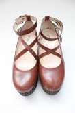 画像2: MILK / Like a dollシューズ L ブラウン T-25-12-21-050-ML-SH-SA-ZT (2)
