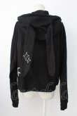 画像2: Candy Stripper / GRAFFITI PRINT HOODIE  黒Ｘ白 T-25-12-21-016-PU-TO-SA-ZT (2)