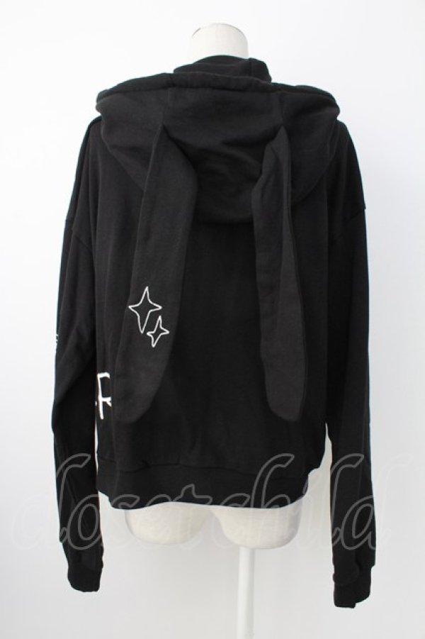 画像2: Candy Stripper / GRAFFITI PRINT HOODIE  黒Ｘ白 T-25-12-21-016-PU-TO-SA-ZT (2)