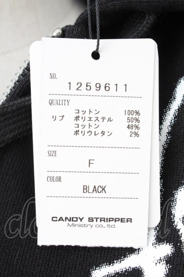 画像4: Candy Stripper / GRAFFITI PRINT HOODIE  黒Ｘ白 T-25-12-21-016-PU-TO-SA-ZT (4)