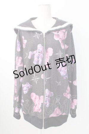 画像: TRAVAS TOKYO / くまセーラーブルゾン  黒ＸピンクＸパープル T-25-12-21-017-PU-JA-SA-ZT