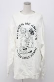 画像1: Candy Stripper / BETWEEN ME AND YOU SWEAT ONE-PIECE ワンピース  白Ｘ黒 T-25-12-21-002-PU-TO-SA-ZT (1)