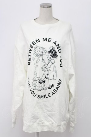 画像: Candy Stripper / BETWEEN ME AND YOU SWEAT ONE-PIECE ワンピース  白Ｘ黒 T-25-12-21-002-PU-TO-SA-ZT