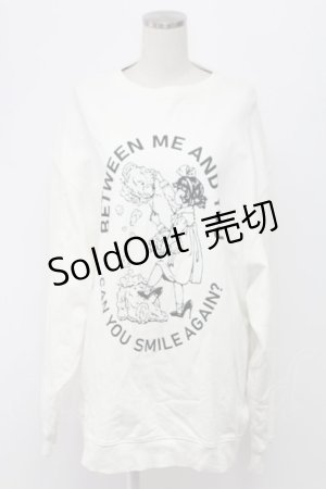 画像: Candy Stripper / BETWEEN ME AND YOU SWEAT ONE-PIECE ワンピース  白Ｘ黒 T-25-12-21-002-PU-TO-SA-ZT