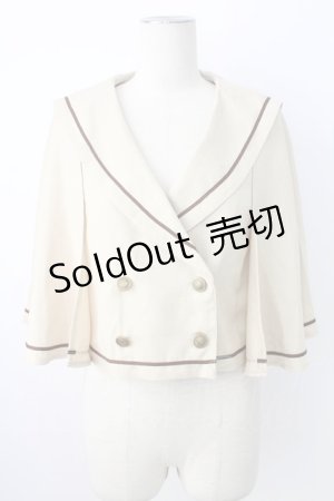 画像: Kurumi Collaboration / マリンアカデミアケープ L アイボリー T-25-12-21-019-0-JA-SA-ZT528