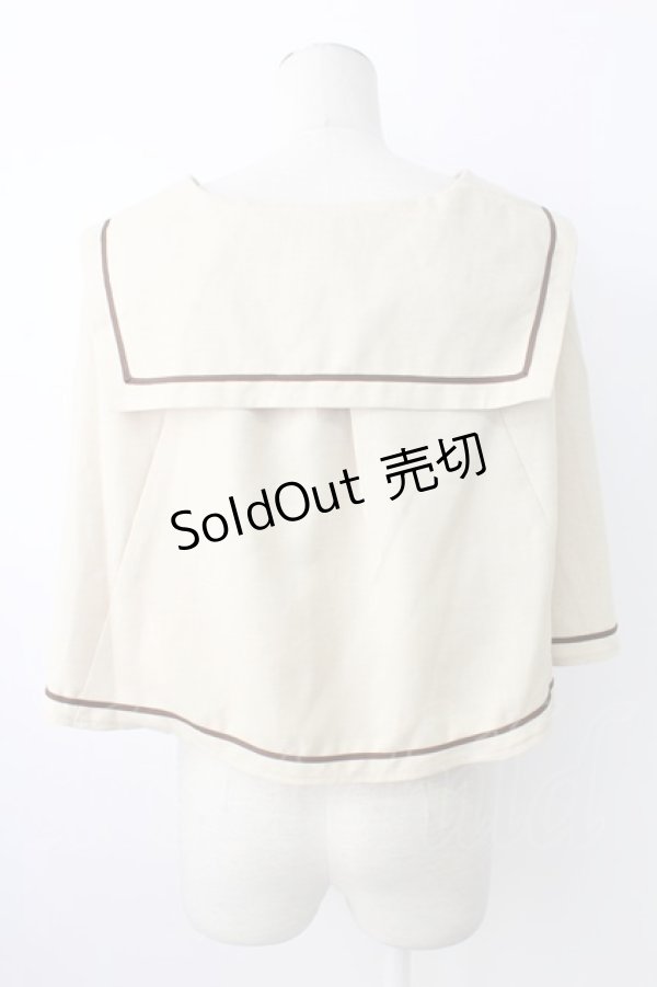 画像2: Kurumi Collaboration / マリンアカデミアケープ L アイボリー T-25-12-21-019-0-JA-SA-ZT528 (2)