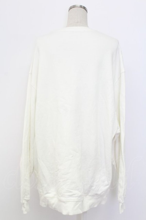 画像2: Candy Stripper / BETWEEN ME AND YOU SWEAT ONE-PIECE ワンピース  白Ｘ黒 T-25-12-21-002-PU-TO-SA-ZT (2)