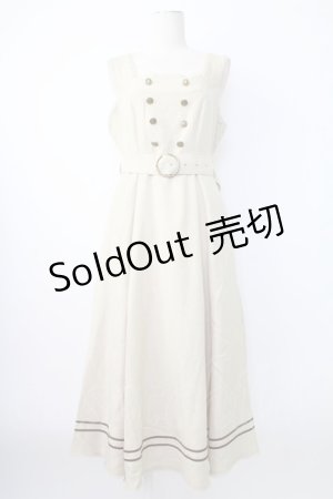 画像: Kurumi Collaboration / マリンアカデミアジャンパースカート L ベージュ T-25-12-21-024-0-OP-SA-ZT