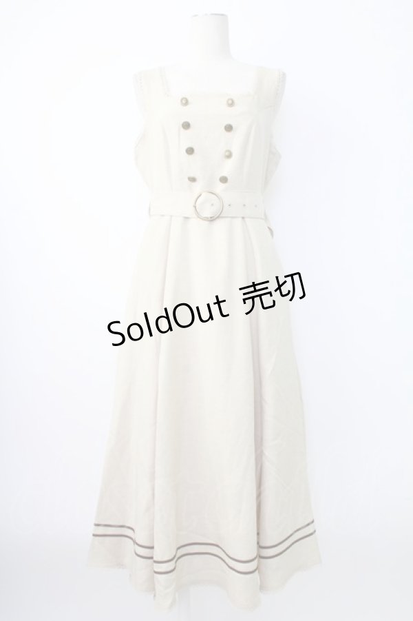 画像1: Kurumi Collaboration / マリンアカデミアジャンパースカート L ベージュ T-25-12-21-024-0-OP-SA-ZT (1)