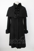 画像1: Jane Marple / ケープ付きコート  黒 T-25-12-21-029-JM-CO-SA-ZT (1)
