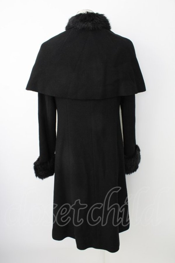 画像2: Jane Marple / ケープ付きコート  黒 T-25-12-21-029-JM-CO-SA-ZT (2)