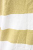 画像4: INGEBORG / セーラー襟ボーダー長袖Tシャツ  イエローストライプ T-25-12-22-003-LO-TS-SA-ZT (4)