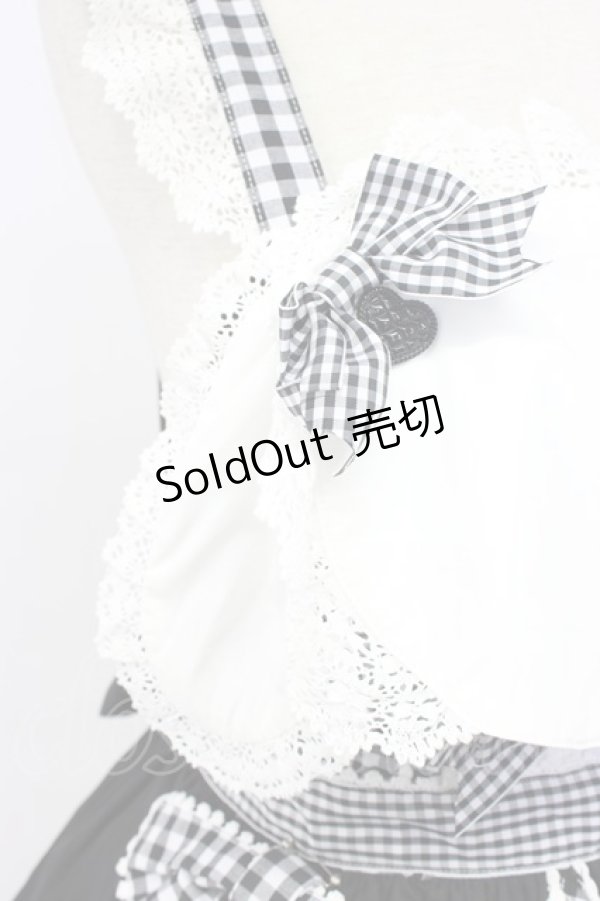 画像3: BABY,THE STARS SHINE BRIGHT / うさくみゃちゃんのLovely Cafeジャンパースカート  黒Ｘ白 T-25-12-22-030-BA-OP-SA-ZT (3)