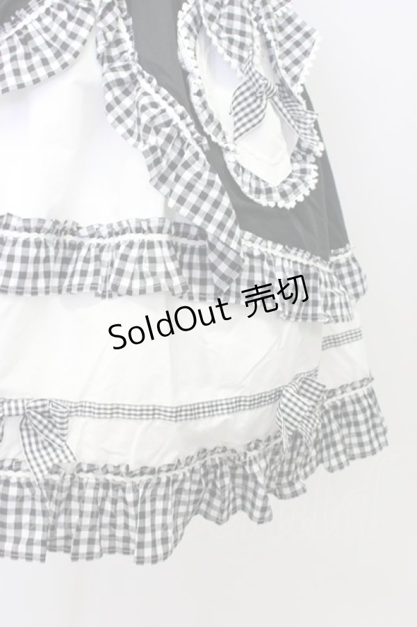 画像5: BABY,THE STARS SHINE BRIGHT / うさくみゃちゃんのLovely Cafeジャンパースカート  黒Ｘ白 T-25-12-22-030-BA-OP-SA-ZT (5)