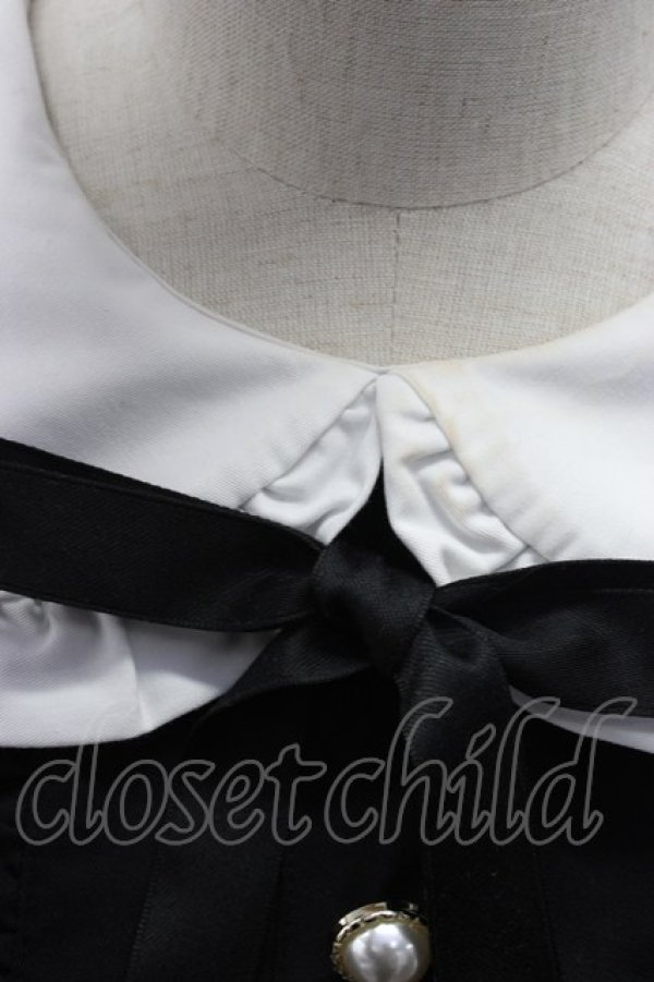 画像5: Honey Cinnamon / 丸襟ワンピース  黒Ｘ白 T-25-12-22-032-LO-OP-SA-ZT (5)