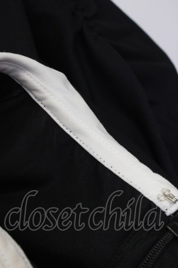 画像6: Honey Cinnamon / 丸襟ワンピース  黒Ｘ白 T-25-12-22-032-LO-OP-SA-ZT (6)