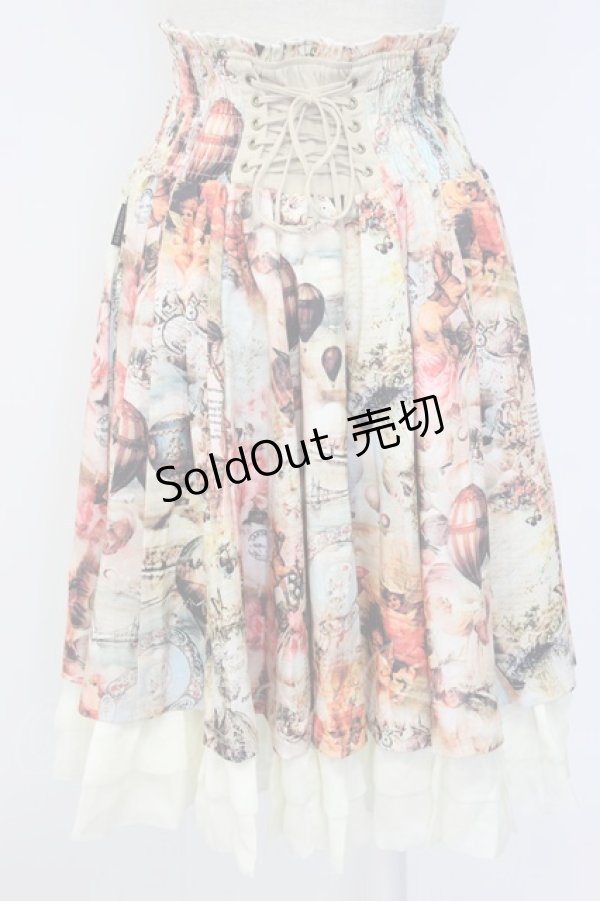 画像2: Ozz oneste / 気球柄スカート  ベージュ T-25-12-22-035-OO-SK-SA-ZT530 (2)