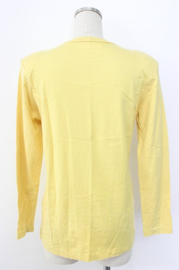 画像2: INGEBORG / 扇プリント長袖Tシャツ  イエロー T-25-12-22-004-LO-TS-SA-ZT (2)
