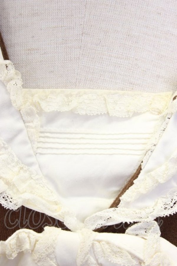 画像5: INGEBORG / セーラー襟Tシャツ  ブラウン T-25-12-22-007-LO-TS-SA-ZT (5)