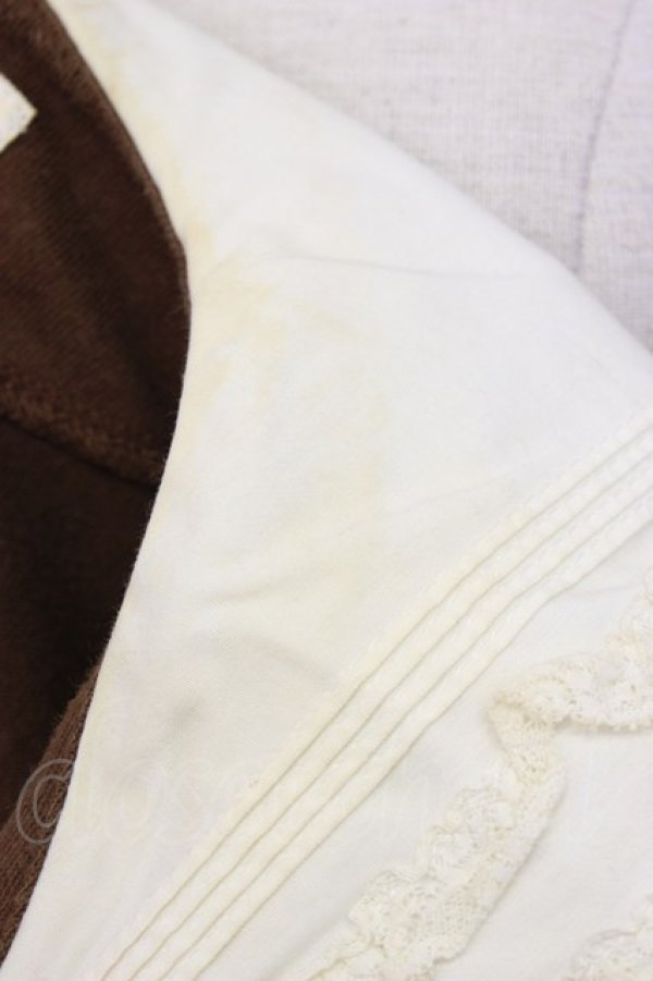 画像6: INGEBORG / セーラー襟Tシャツ  ブラウン T-25-12-22-007-LO-TS-SA-ZT (6)