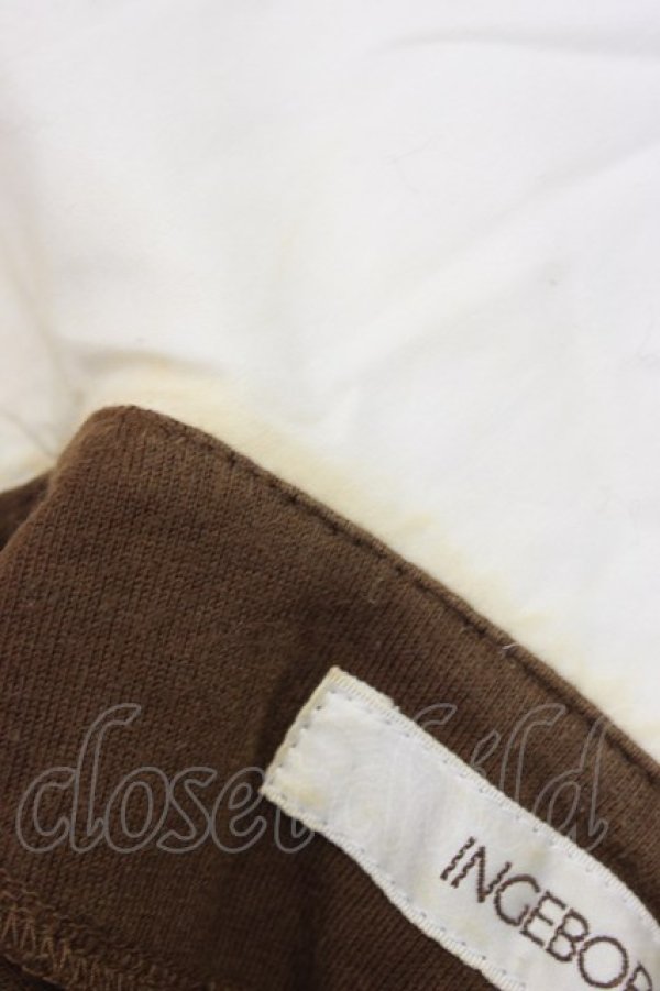 画像8: INGEBORG / セーラー襟Tシャツ  ブラウン T-25-12-22-007-LO-TS-SA-ZT (8)