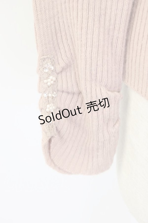 画像6: axes femme / ビジューボトルネックリブプルオーバー M ピンク T-25-12-22-009-AX-TO-SA-ZT (6)