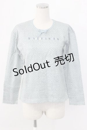 画像: WONDERFUL WORLD / スミレ小花総柄カットソー  ブルー T-25-12-22-012-LO-TO-SA-ZT530