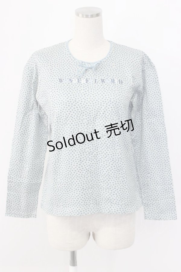 画像1: WONDERFUL WORLD / スミレ小花総柄カットソー  ブルー T-25-12-22-012-LO-TO-SA-ZT530 (1)