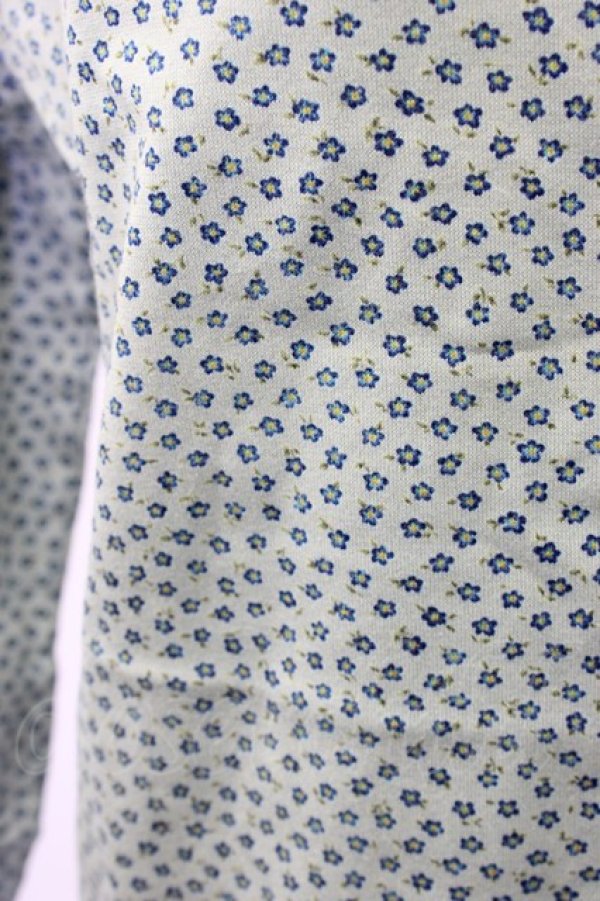 画像4: WONDERFUL WORLD / スミレ小花総柄カットソー  ブルー T-25-12-22-012-LO-TO-SA-ZT (4)