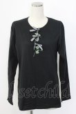 画像1: WONDERFUL WORLD / リボン&クローバTシャツ  ブラック T-25-12-22-018-LO-TS-SA-ZT (1)