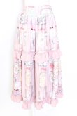 画像1: axes femme kawaii / ティティ×ベアファミリースカート  ピンク T-25-12-25-022-AX-SK-SA-ZT (1)