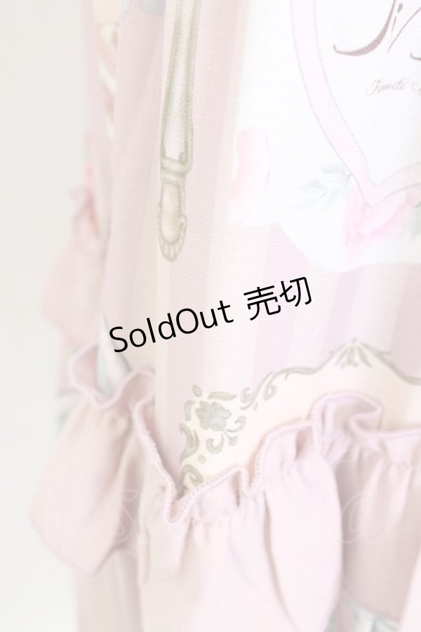 画像5: axes femme Kawaii / ティティ×ベアファミリースカート  ピンク T-25-12-25-022-AX-SK-SA-ZH (5)