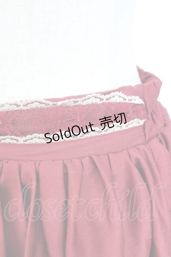 画像3: axes femme / メッセージ柄スカート  ボルドー T-25-12-25-023-AX-SK-SA-ZT429 (3)