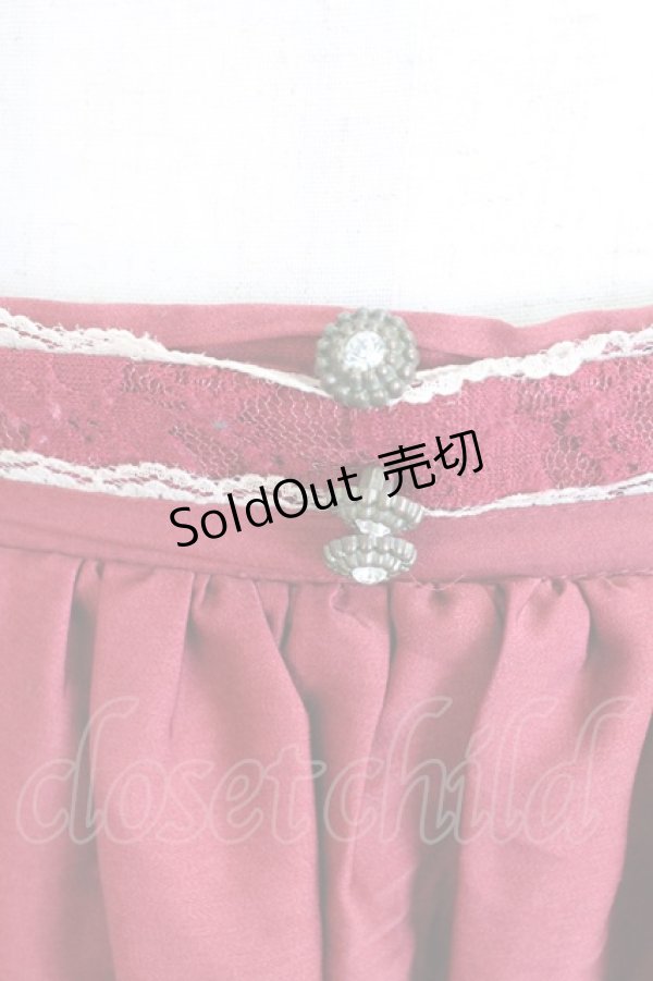 画像5: axes femme / メッセージ柄スカート  ボルドー T-25-12-25-023-AX-SK-SA-ZT429 (5)