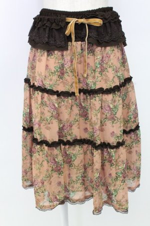 画像: axes femme / 花柄2WAYスカート M アワピンク T-25-12-25-025-AX-SK-SA-ZT