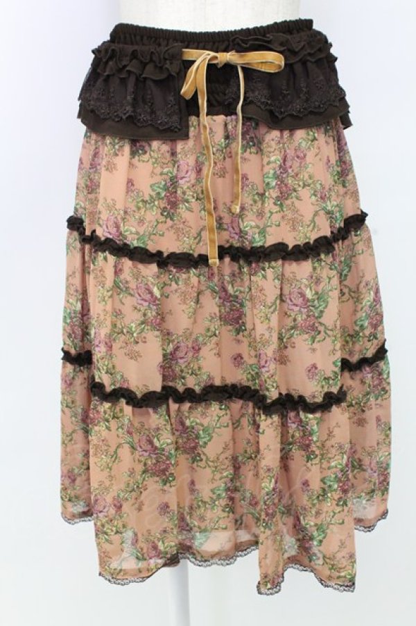 画像1: axes femme / 花柄2WAYスカート M アワピンク T-25-12-25-025-AX-SK-SA-ZT (1)