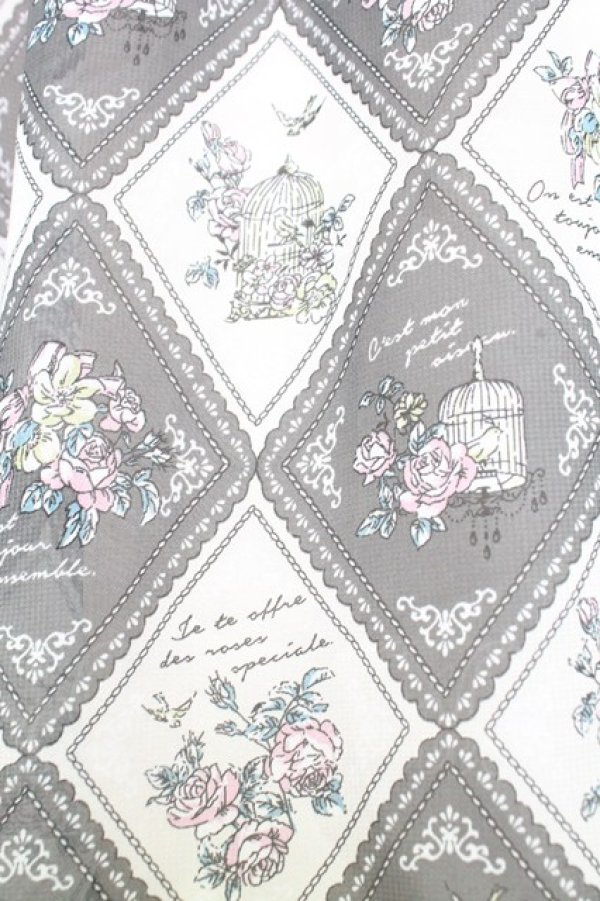 画像5: axes femme / アーガイル裾フリルスカート M グレー T-25-12-25-026-AX-SK-SA-ZT (5)