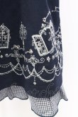 画像4: axes femme POETIQUE / メルヘン刺繍スカート  ネイビーＸ白 T-25-12-25-028-AX-SK-SA-ZT (4)