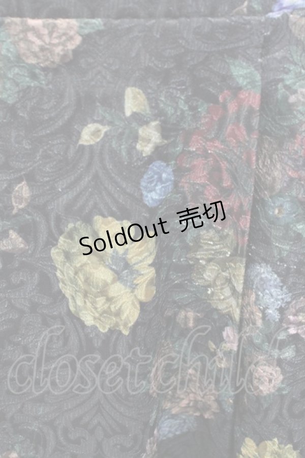 画像5: axes femme Kawaii / クラシックブーケ柄スカート  黒 T-25-12-25-030-AX-SK-SA-ZH (5)