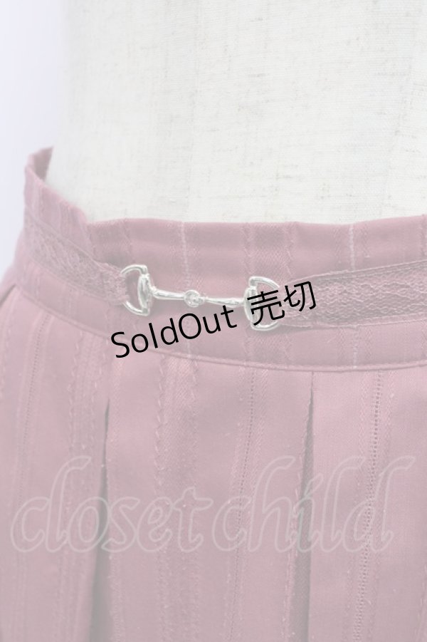 画像3: axes femme / カラミストライプキュロット  ピンク T-25-12-25-033-AX-PA-SA-ZT (3)