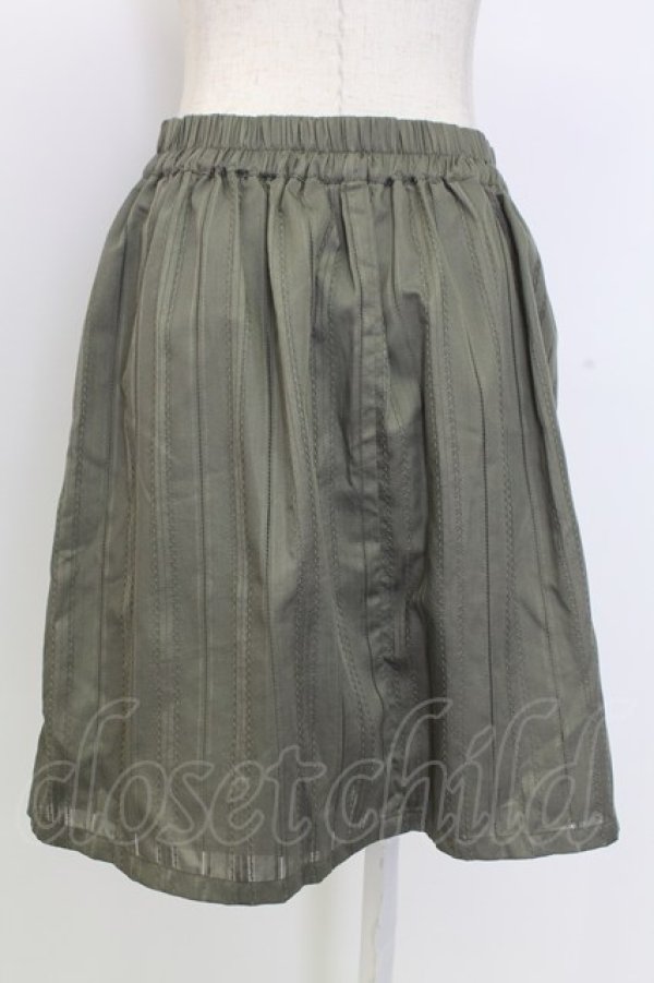 画像2: axes femme / カラミストライプキュロット  カーキ T-25-12-25-034-AX-PA-SA-ZT (2)