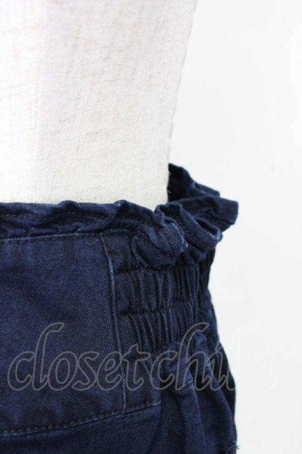 画像4: axes femme / サイドフリルポケットデニムパンツ  青デニム T-25-12-25-035-AX-PA-SA-ZT (4)